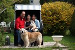 Claudia, Carolin und Detlef mit Max und klein Henry